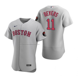 Camiseta Beisbol Hombre Boston Red Sox Rafael Devers Autentico Gris