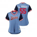 Camiseta Beisbol Mujer Minnesota Twins Taylor Rogers 2018 Llws Players Weekend M. Rogers Light Toronto Blue Jays