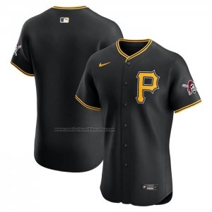 Camiseta Beisbol Hombre Pittsburgh Pirates Alterno Elite Negro