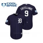 Camiseta Beisbol Hombre Detroit Tigers Nick Castellanos Cool Base Entrenamiento de Primavera 2019 Azul
