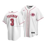 Camiseta Beisbol Hombre Cincinnati Reds Mike Freeman Replica Blanco