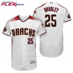 Camiseta Beisbol Hombre Arizona Diamondbacks 25 Archie Bradley Blanco Rojo 1ª 20 Aniversario Flex Base