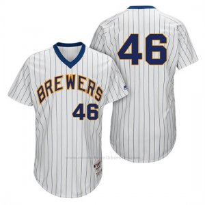 Camiseta Beisbol Hombre Milwaukee Brewers Corey Knebel Blanco 1982 Turn Back The Clock