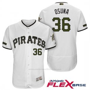 Camiseta Beisbol Hombre Pittsburgh Pirates Jose Osuna Blanco 2018 1ª Alterno Flex Base