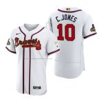 Camiseta Beisbol Hombre Atlanta Braves Chipper Jones 2022 Gold Program Autentico Blanco