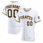 Camiseta Beisbol Hombre Pittsburgh Pirates Primera Autentico Personalizada Blanco1 Camiseta Beisbol Hombre Pittsburgh Pirates Primera Autentico Personalizada Blanco1