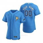 Camiseta Beisbol Hombre Tampa Bay Rays Personalizada Autentico Alterno 2020 Azul