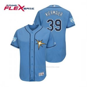 Camiseta Beisbol Hombre Tampa Bay Rays Kevin Kiermaier Flex Base Entrenamiento de Primavera 2019 Azul