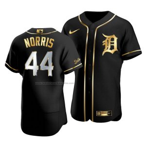 Camiseta Beisbol Hombre Detroit Tigers Daniel Norris Golden Edition Autentico Negro