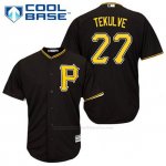 Camiseta Beisbol Hombre Pittsburgh Pirates Kent Tekulve 27 Negro Alterno Cool Base