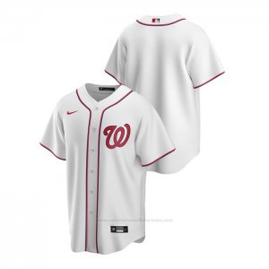 Camiseta Beisbol Hombre Washington Nationals Replica Primera Blanco
