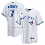 Camiseta Beisbol Hombre Toronto Blue Jays Will Wagner Primera Replica Blanco