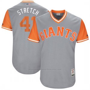 Camiseta Beisbol Hombre San Francisco Giants 2017 Little League World Series Mark Melancon Gris