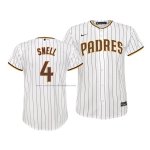Camiseta Beisbol Nino San Diego Padres Blake Snell Replica Primera Blanco