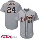 Camiseta Beisbol Hombre Detroit Tigers Miguel Cabrera Autentico Coleccion Flex Base Gris
