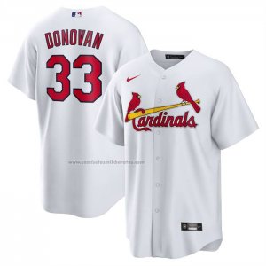 Camiseta Beisbol Hombre St. Louis Cardinals Brendan Donovan Primera Replica Blanco