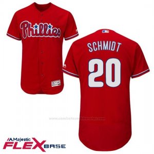 Camiseta Beisbol Hombre Philadelphia Phillies Mike Schmidt Autentico Coleccion Scarlet Flex Base Jugador