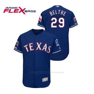 Camiseta Beisbol Hombre Texas Rangers Adrian Beltre 150th Aniversario Patch Final Season Stadium Patch Azul