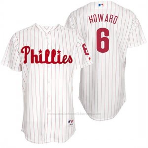 Camiseta Beisbol Hombre Philadelphia Phillies Ryan Howard Blanco Turn Back The Clock