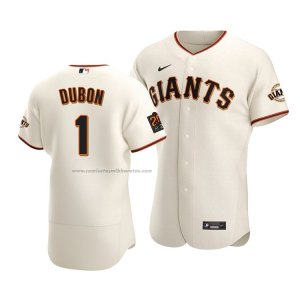 Camiseta Beisbol Hombre San Francisco Giants Mauricio Dubon Autentico Primera Crema