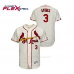 Camiseta Beisbol Hombre St. Louis Cardinals Jedd Gyorko 150th Aniversario Patch Autentico Flex Base Crema