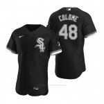 Camiseta Beisbol Hombre Chicago White Sox Alex Colome Autentico 2020 Alterno Negro