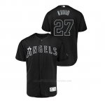 Camiseta Beisbol Hombre Los Angeles Angels Mike Trout 2019 Players Weekend Autentico Negro