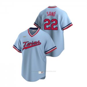 Camiseta Beisbol Hombre Minnesota Twins Miguel Sano Cooperstown Collection Road Azul