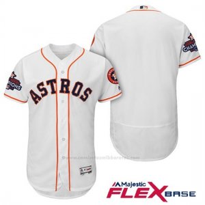 Camiseta Beisbol Hombre Houston Astros 2017 World Series Campeones Blanco Flex Base