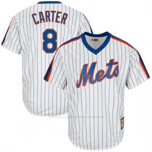 Camiseta Beisbol Hombre New York Mets Gary Carter Blanco Cooperstown Coleccion
