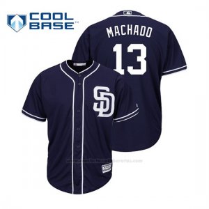 Camiseta Beisbol Hombre San Diego Padres Manny Machado Cool Base Majestic Alternato Azul