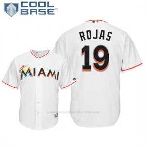 Camiseta Beisbol Hombre Miami Marlins Miguel Rojas Cool Base 1ª Blanco