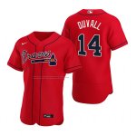 Camiseta Beisbol Hombre Atlanta Braves Adam Duvall Autentico Alterno Rojo