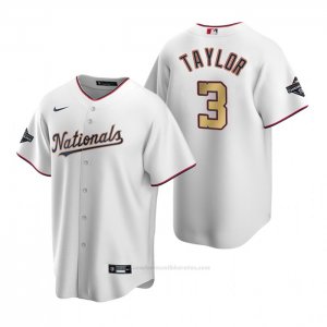 Camiseta Beisbol Nino Washington Nationals Michael A. Taylor 2020 Gold Program Replica Blanco