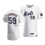 Camiseta Beisbol Hombre New York Mets Carlos Carrasco Autentico Primera Blanco