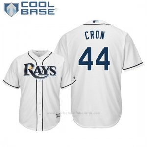 Camiseta Beisbol Hombre Tampa Bay Rays Cj Cron Cool Base 1ª Blanco