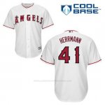 Camiseta Beisbol Hombre Los Angeles Angels Frank Herrmann 41 Blanco 1ª Cool Base