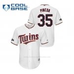 Camiseta Beisbol Hombre Minnesota Twins Michael Pineda 2019 Postseason Cool Base Blanco