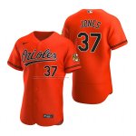 Camiseta Beisbol Hombre Baltimore Orioles Jahmai Jones Autentico Alterno Naranja