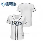 Camiseta Beisbol Mujer Tampa Bay Rays 2019 Postseason Cool Base Blanco