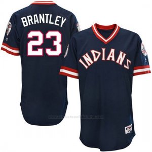 Camiseta Beisbol Hombre Cleveland Indians Michael Brantley Azul Turn Back The Clock