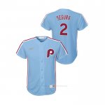 Camiseta Beisbol Nino Philadelphia Phillies Jean Segura Cooperstown Collection Road Azul