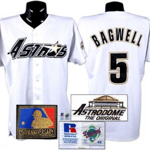Camiseta Beisbol Hombre Houston Astros 5 Jeff Bagwell Blanco Turn Back The Clock 1994