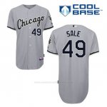 Camiseta Beisbol Hombre Chicago White Sox 49 Chris Sale Gris Cool Base