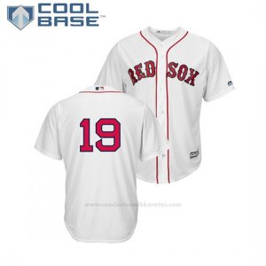 Camiseta Beisbol Hombre Boston Red Sox Jackie Bradley Jr. Cool Base 1ª Replica Blanco