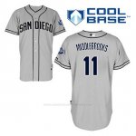Camiseta Beisbol Hombre San Diego Padres Will Middlebrooks 11 Gris Cool Base