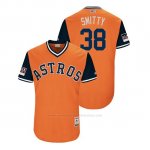 Camiseta Beisbol Hombre Houston Astros Joe Smith 2018 Llws Players Weekend Smitty Orange