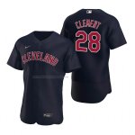 Camiseta Beisbol Hombre Cleveland Indians Ernie Clement Autentico Alterno Azul