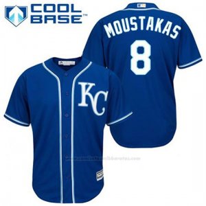 Camiseta Beisbol Hombre Kansas City Royals Mike Moustakas 8 Azul Alterno Cool Base