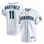 Camiseta Beisbol Hombre Seattle Mariners Edgar Martinez Cooperstown Limited Blanco